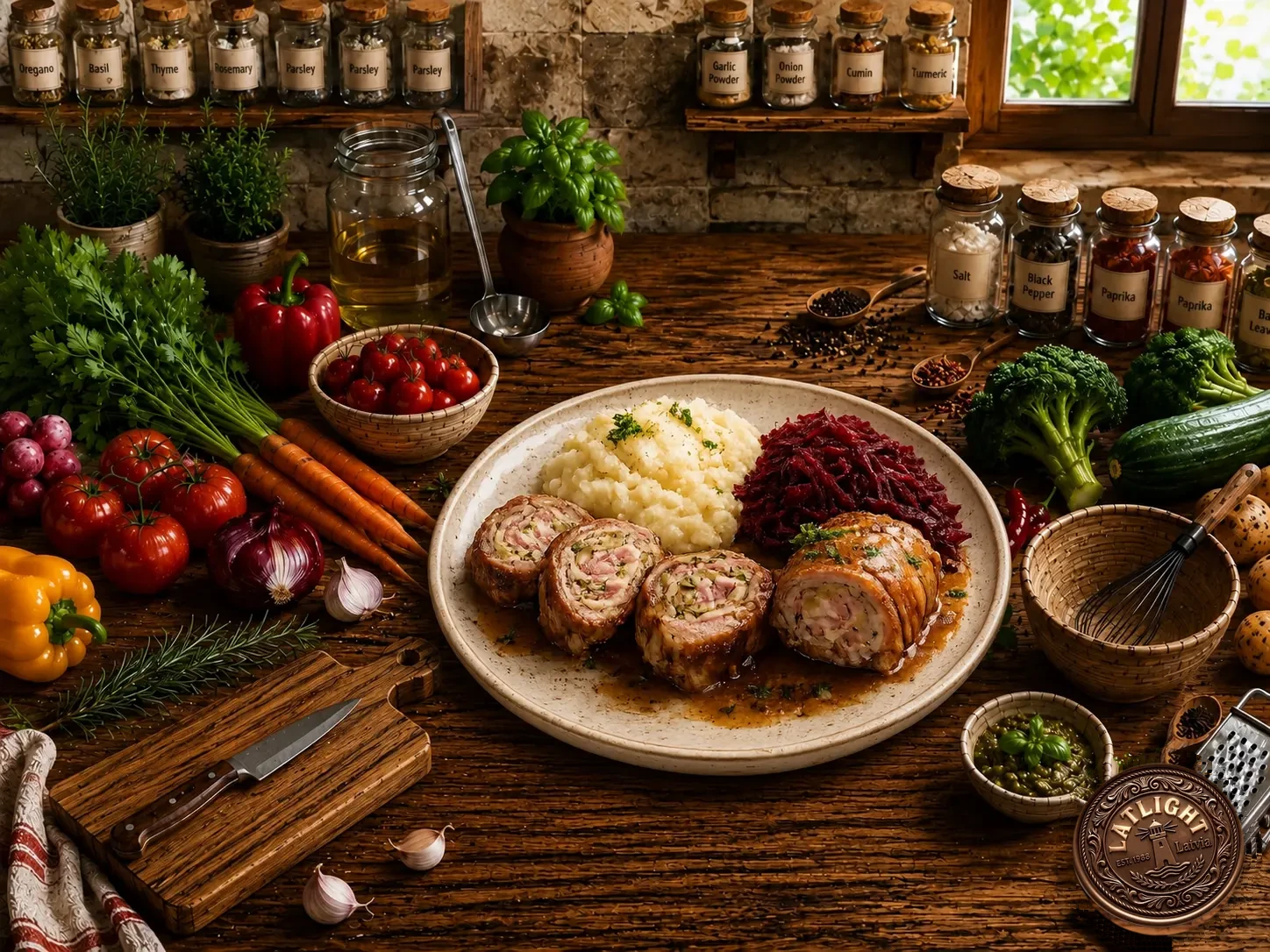 Польские тушёные говяжьи рулетики (зразы)