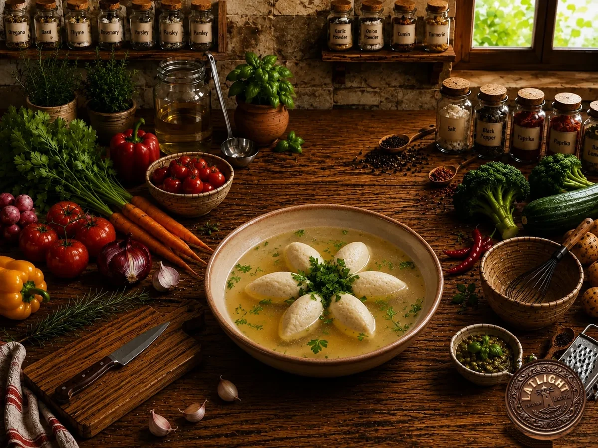 Кнели из курицы в бульоне