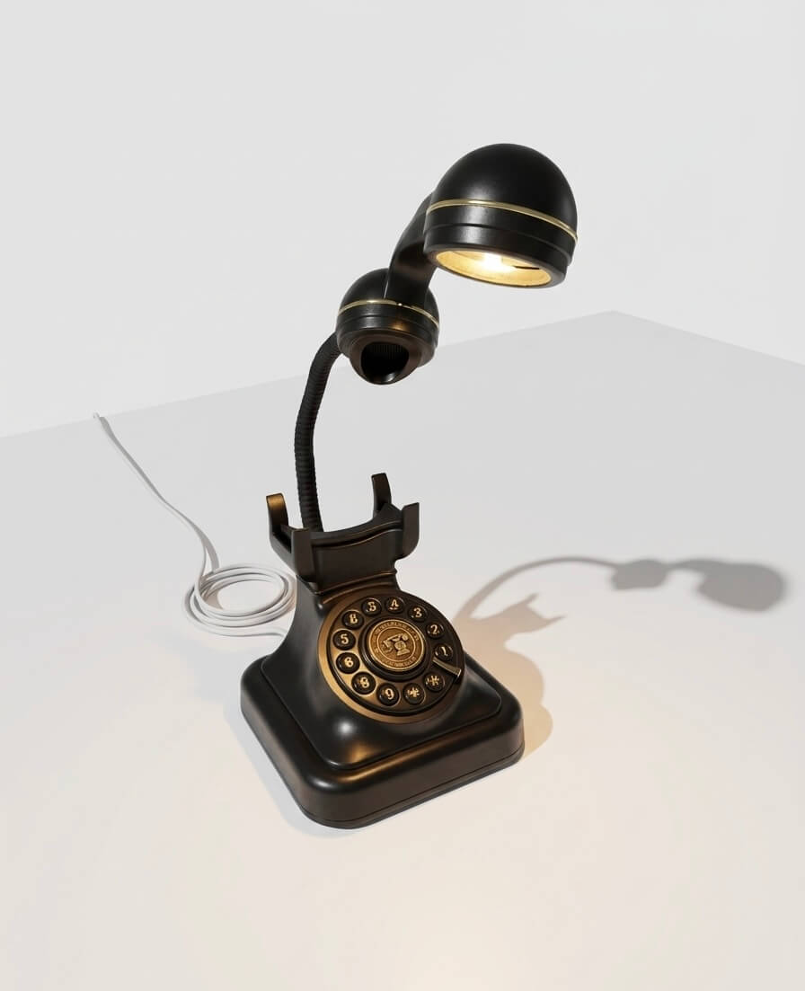 The Vintage Rotary Dial-a-Glow Desk Lamp